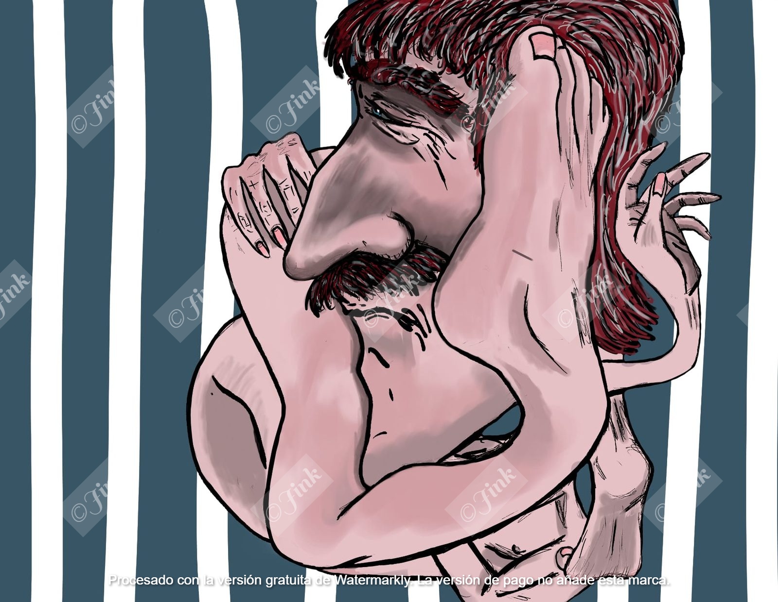 Ilustración digital expresionista de Jink.